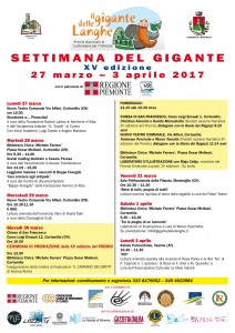 manifesto settimana del gigante