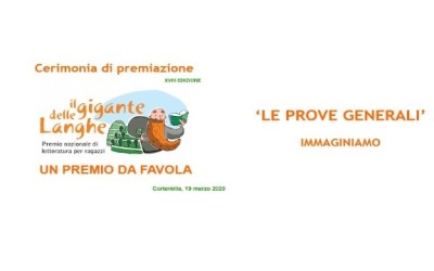 XVIII edizione del Premio: immaginiamo ‘le prove generali’
